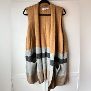 Open Front Sweater Vest